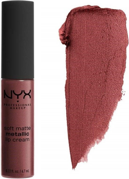 Кремовая металлическая матовая помада NYX Cosmetics Soft Matte Metallic Lip Cream SMMLC09 Rome