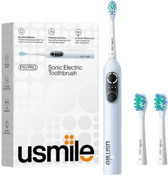 Електрична зубна щітка Usmile P10 PRO Blue + Brush Head