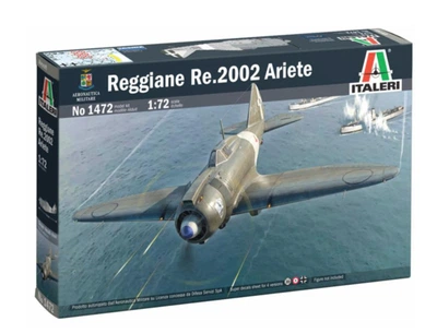 Збірна модель 1:72 винищувач-бомбардувальник Reggiane Re.2002 Ariete Italeri 1472