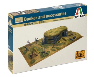 Збірна модель 1:72 бункер також доповнений зовнішніми аксесуарами Italeri 6070