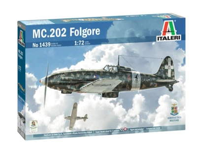 Збірна модель 1:72 літак Macchi MC.202 Folgore super decals sheet for 4 vetsions Italeri 1439