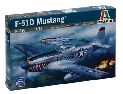 Збірна модель 1:72 літак F-51D Mustang Italeri 0086