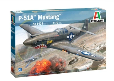 Збірна модель 1/72 літак-винищувач P-51A Mustang Italeri 1423
