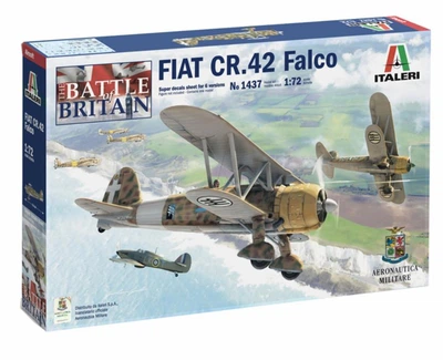 Збірна модель 1:72 літак Fiat CR.42 Falco Italeri 1437