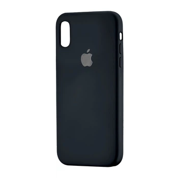 Чохол Silicone Full Cover протиударний для iPhone X/XS чорний