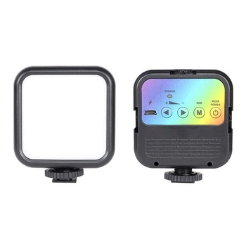 Селфи вспышка WLR1RGB LED подсветка для смартфонов и фото с RGB освещением для ярких снимков в темноте
