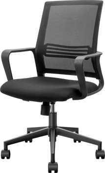Крісло офісне ергономічне Deli 4501 Staff Chair Чорне (6941798404394)