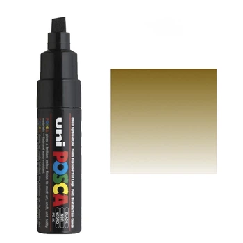 Маркер Акриловый Uni Posca PC8K Chisel 25 METALLIC GOLD