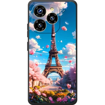 Силиконовый Чехол с Картинкой для Oukitel C50 Принт (Париж, Эйфелева Башня) (70011-ysm035)