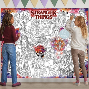 Раскраска Очень странные дела / Stranger Things Мега большая раскраска 120х150 см