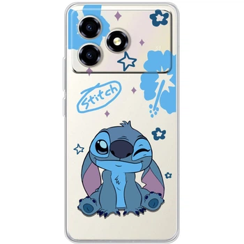 Силиконовый Прозрачный Чехол с Картинкой для ZTE Blade A36 Принт (Стич, Stitch) (69808-ysp002)