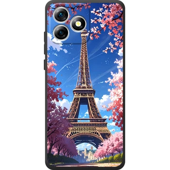 Силиконовый Чехол с Картинкой для Oukitel C53 Принт (Париж, Эйфелева Башня) (69969-ysm036)