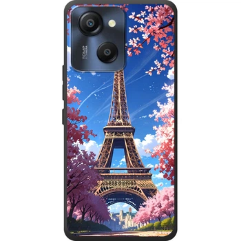 Силиконовый Чехол с Картинкой для Blackview Oscal Modern 8 Принт (Париж, Эйфелева Башня) (70035-ysm036)