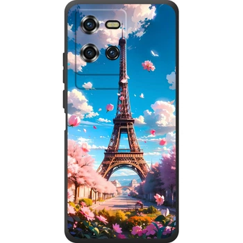 Силиконовый Чехол с Картинкой для Oukitel WP50 Принт (Париж, Эйфелева Башня) (70044-ysm035)