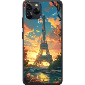 Силиконовый Чехол с Картинкой для Blackview A95 Принт (Париж, Эйфелева Башня) (69817-ysm037)
