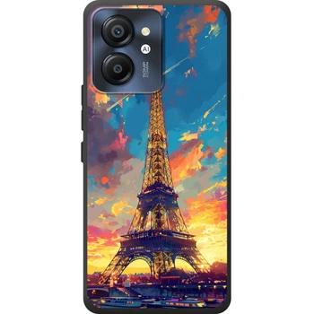 Силиконовый Чехол с Картинкой для Blackview Color 8 Принт (Париж, Эйфелева Башня) (70039-ysm038)