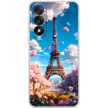 Силиконовый Чехол с Картинкой для OnePlus Nord 5 Принт (Париж, Эйфелева Башня) (69928-ysm035)