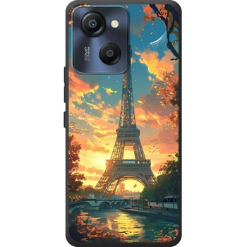 Силиконовый Чехол с Картинкой для Blackview Oscal Modern 8 Принт (Париж, Эйфелева Башня) (70035-ysm037)