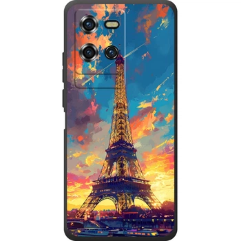 Силиконовый Чехол с Картинкой для Oukitel WP50 Принт (Париж, Эйфелева Башня) (70044-ysm038)