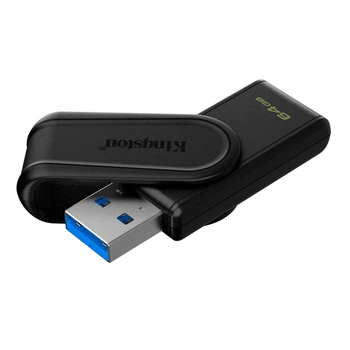 Флешка ЮСБ Kingston DataTraveler Exodia S 64 GB USB Flash Drive 3.2 Gen 1 память 64 GB Black