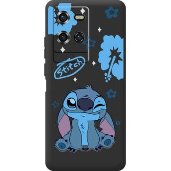 Силиконовый Черный Чехол с Картинкой для Oukitel WP50 Принт (Стич, Stitch) (70044-ysb012)