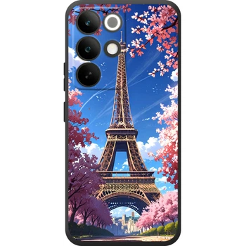 Силиконовый Чехол с Картинкой для Realme C85 Pro Принт (Париж, Эйфелева Башня) (70194-ysm036)
