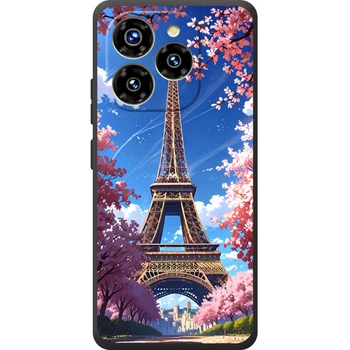 Силиконовый Чехол с Картинкой для Oukitel C50 Принт (Париж, Эйфелева Башня) (70011-ysm036)