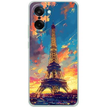 Силіконовий Чохол з Картинкою для OnePlus Nord CE 5 Принт (Париж, Ейфелева Вежа) (69922-ysm038)