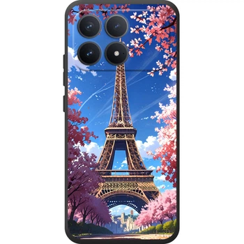 Силиконовый Чехол с Картинкой для Xiaomi Poco F8 Pro Принт (Париж, Эйфелева Башня) (70197-ysm036)