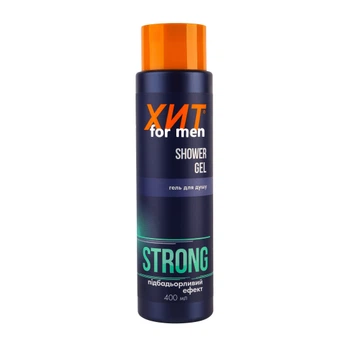 Гель для душа Аромат ХИТ для мужчин Strong (Стронг) Бодрящие эффект 400 м