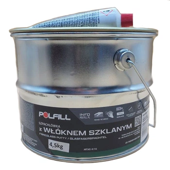 Шпаклівка зі скловолокном Polfill 3 + затверджувач 4,5 кг зелена Polfill TR02250