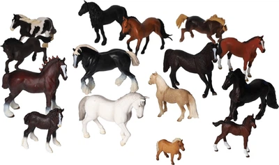 Набір фігурок Mojo School Package коні та лошата 15 шт 8450004 (8713218060668)