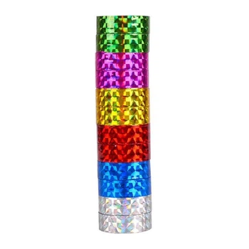Скотч декоративний "Голограмма" 2-96, 1,2 см, 2 м, 12 штук