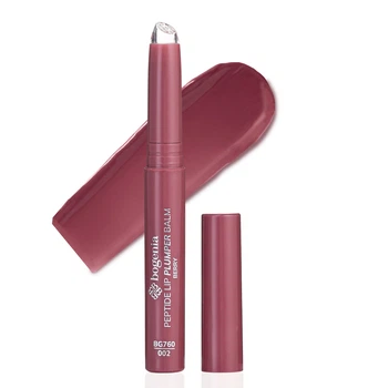 Помада-блеск для объема губ Bogenia Peptide Lip Plumper Balm (BG760), 002 Berry Вишевая