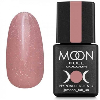Гель-лак MOON FULL Opal color Gel Polish, 8 мл №505, бежево-ліловий з різнокольоровим шиммером, 5908254189029
