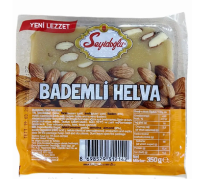 Халва кунжутная BADEMLI HELVA с целым миндалем 350г Турция