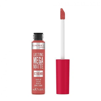 Помада рідка Rimmel LASTING MEGA MATTE з матовим ефектом №600 Coral Sass 7,4 мл (3616304350559)