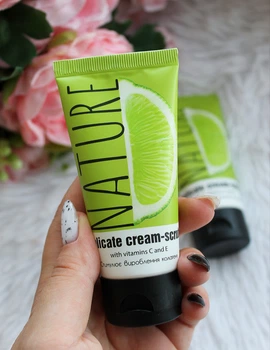 Нежный крем-скраб для лица Bioton Cosmetics Nature Delicate Cream-Scrub с витаминами С и Е, 50 мл
