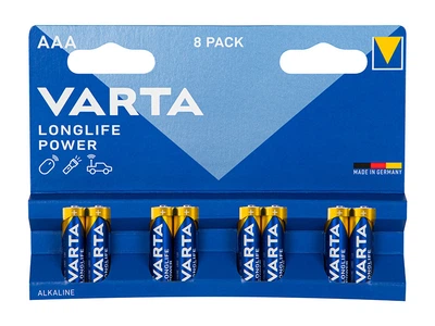 Батарейка Varta LONGLIFE POWER ААА Alkaline 1.5V 8шт 82-664#(цена за уп.8шт)