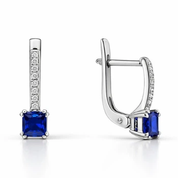 Сережки срібні Фантазія з фіанітами Silver Style (24095.44 sku:2300103945535)