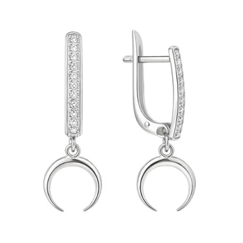 Сережки срібні Фантазія з фіанітами Silver Style (22511.10 sku:2300103316168)