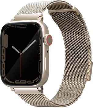 Ремінець Uniq Dante Stainless Steel для Apple Watch Series 1/2/3/4/5/6/7/8/9/SE/SE2 38/40/41mm Starlight (8886463679524)