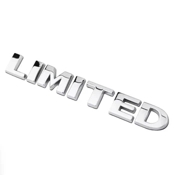 Эмблема надпись Limited для Jeep хром 130х17мм металл (на скотче)