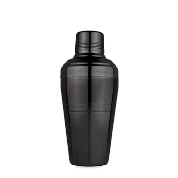 Шейкер Total Barware Коблер з нержавіючої сталі 500 мл Чорний (87345-Sh-bar-500-b)