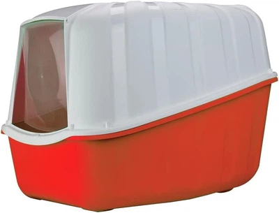 Туалет-бокс для котів з вугільним фільтром та лопаткою MPS KOMODA RED 54*39*40 см (червоний)