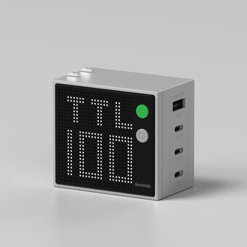 Сетевое зарядное устройство SHARGE Pixel 100W (GaN) cерый