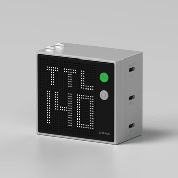Сетевое зарядное устройство SHARGE Pixel 140W (GaN) серый