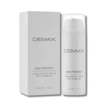 Захисний матуючий санблок SPF 50 - Demax Protect Cover Protect SPF 50 Matt Sunblock 50мл