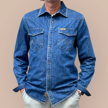 Джинсова сорочка Montana Stonewash 3XL синій