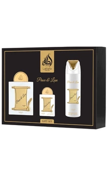 Lattafa Perfumes Peace & Love - set (edp100ml+edp20ml+deo200ml+атомайзер)